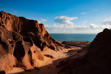 Obraz premium Cliffs of Cotovelo Beach - Natal - Brazil