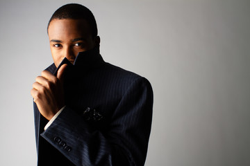 portrait of young man in a suit