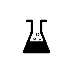 Beaker icon vector