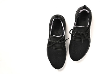 Sport shoes on white background