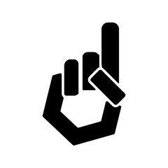 logo Hand of tauhid  icon vector
