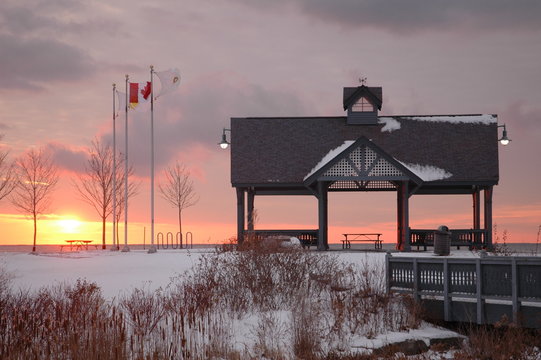 Winter Sunrise in the Park