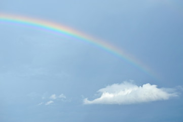 琵琶湖上空に出来た虹