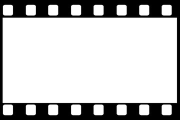 black and white retro negative frame photo illustration