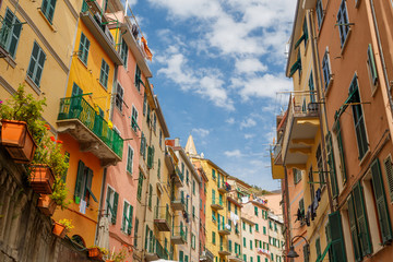 Fototapeta na wymiar Cinque Terre, Italy. Narrow street