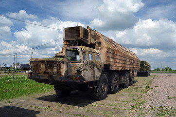 Starting and command vehicles of medium-range missile systems of Soviet Strategic Nuclear Forces. 