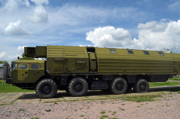 Obraz premium Starting and command vehicles of medium-range missile systems of Soviet Strategic Nuclear Forces. 