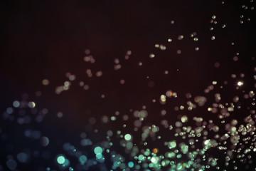 Abstract bokeh  texture on black