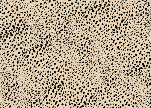 Cheetah skin pattern design. Cheetah spots print vector illustration background. Wildlife fur skin design illustration for print, web, home decor, fashion, surface, graphic design