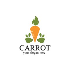 Carrot Logo Template Design Vector