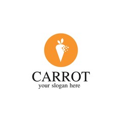 Carrot Logo Template Design Vector