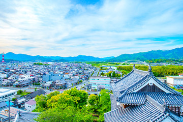 Fototapeta premium 福知山城からの景色