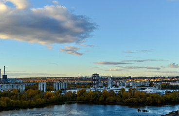 Fototapeta na wymiar панорама города 