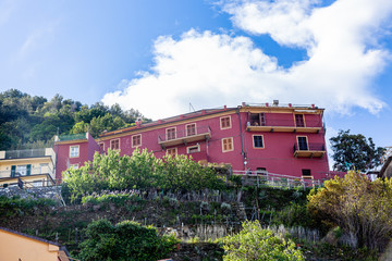 Obraz premium Houses in old village