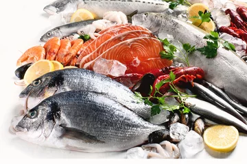 Foto op Aluminium Fresh fish and seafood © bit24