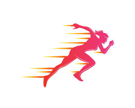 Running Man Silhouette Logo Design Icon Graphic by sore88 · Creative Fabrica