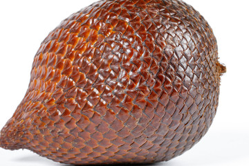 Buah Salak Snake skin fruit on white background