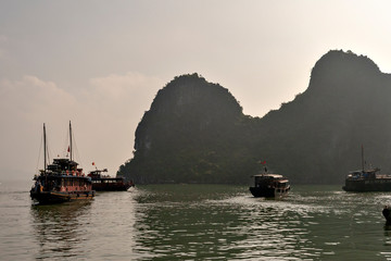 Cruising on Halong bay in Vietnam