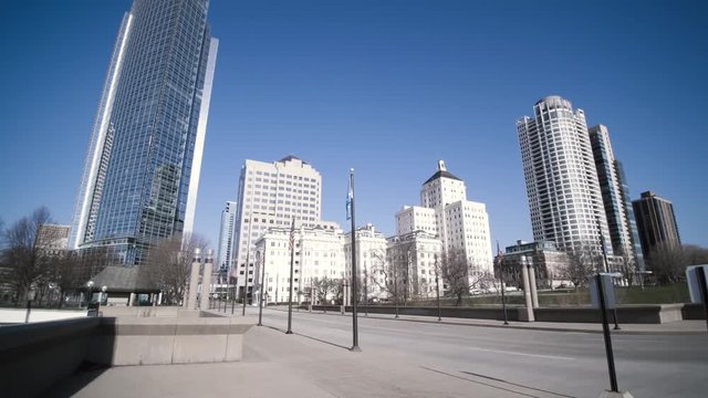 Street View Walk Towards War Memorial Center Bridge Milwaukee MKE
