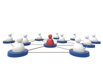 Obraz premium People icons. Social media. Connection concept.