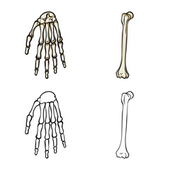 Vector design of medicine and clinic icon. Set of medicine and medical vector icon for stock.