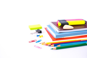 Back to school concept isolated on white background