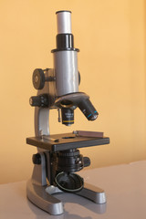 Microscope at science laboratory in the college