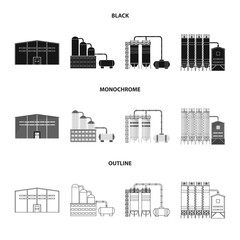 Obraz premium Vector illustration of production and structure icon. Collection of production and technology stock vector illustration.