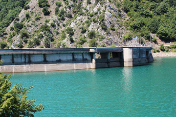 Hydroelectric Dam at Lake Plastira of Karditsa central Greece Europe