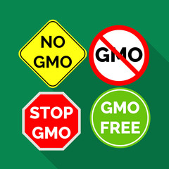 Isolated object of gmo and logo icon. Set of gmo and label stock vector illustration.