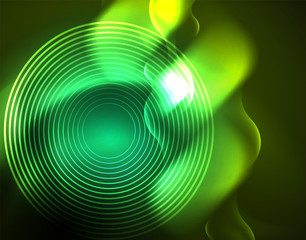 Neon lights vector abstract background