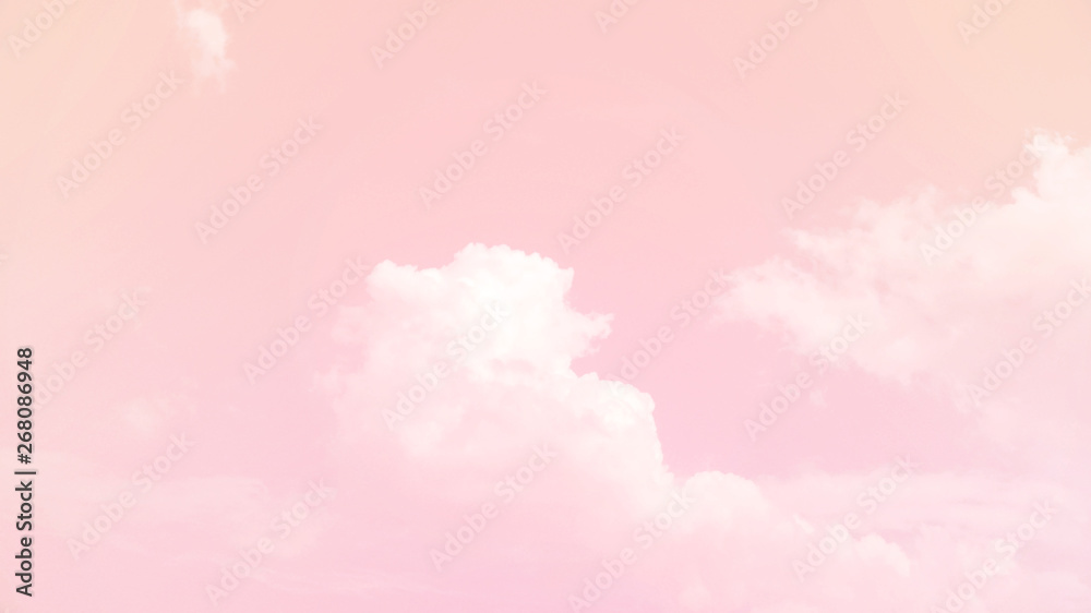 Sticker abstract blurred beautiful soft cloud background with a pastel multicolored gradient concept for wed