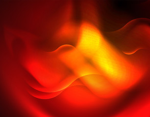 Shiny neon geometric waves template