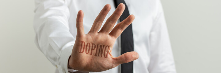 Stop doping sign