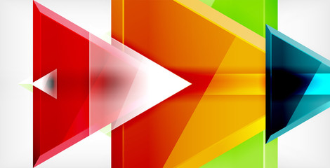 Triangle abstract background