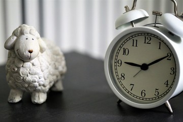 vintage clock on a white background