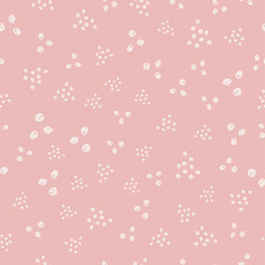 Collage modern geometric seamless pattern. Modern abstract illustration with hand drawn spots in vector.