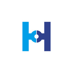 H letter logo design vector template