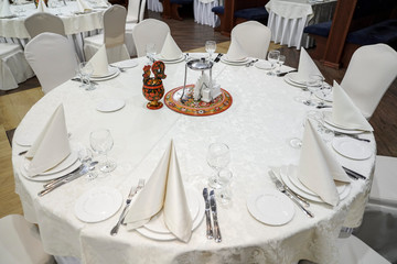 Russian style table decoration