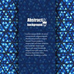 Abstract background with geometric pattern. Brochure template. Eps10 Vector illustration