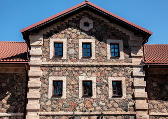Fragment of a stones building in Kairenai