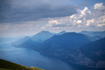 Obraz na płótnie Canvas Garda Lake top view