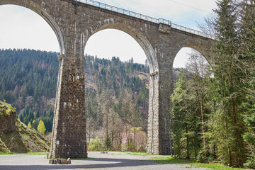 railroad bridge near ravenna canyon in the black forest