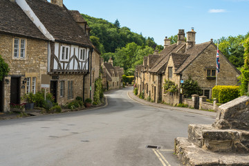 Fototapeta na wymiar Village of Castle Combe, Wiltshire, United Kingdom