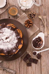 Chocolate coconut cake.