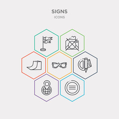 simple set of is identical with, maps, mathematics, broken glasses icons, contains such as icons ramp, no camera, koinobori and more. 64x64 pixel perfect. infographics vector