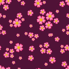Beautiful seamless ditsy pattern with little flowers vector