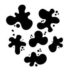 Fototapeta premium Stain vector set illustration