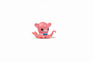 Obraz na płótnie Canvas Children's toy octopus on a white background