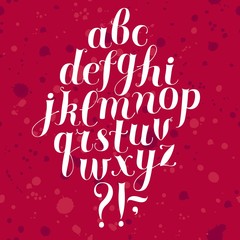 Calligraphy vector font